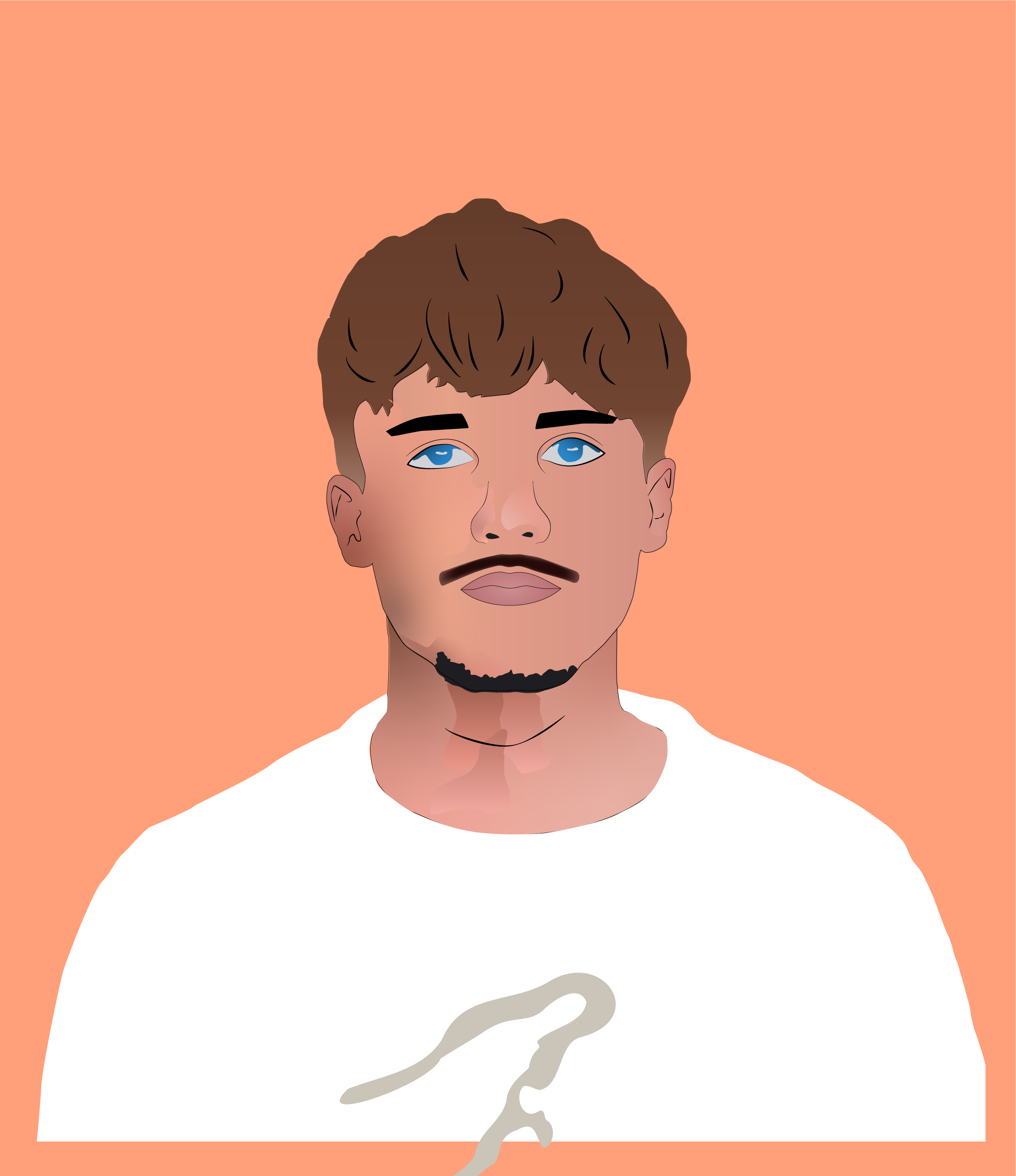Portrait lumière sur Illustrator